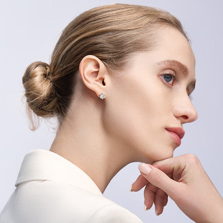 As a gift for your girlfriend and mother, you can give diamond stud earrings