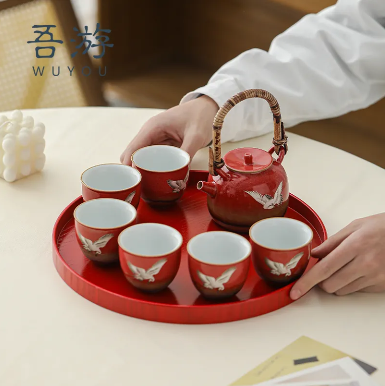 I travel to the wedding Chinese tea set high -end kung fu tea set