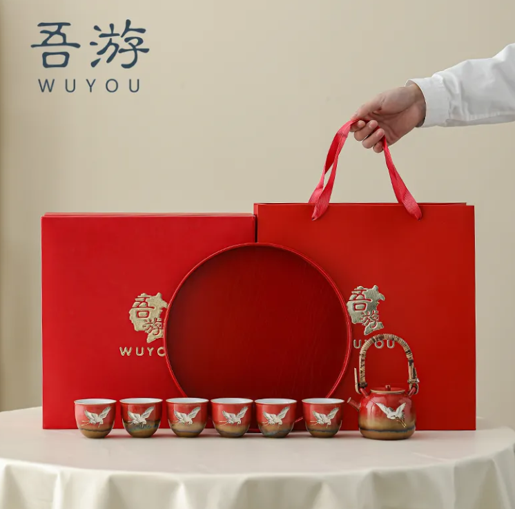 I travel to the wedding Chinese tea set high -end kung fu tea set