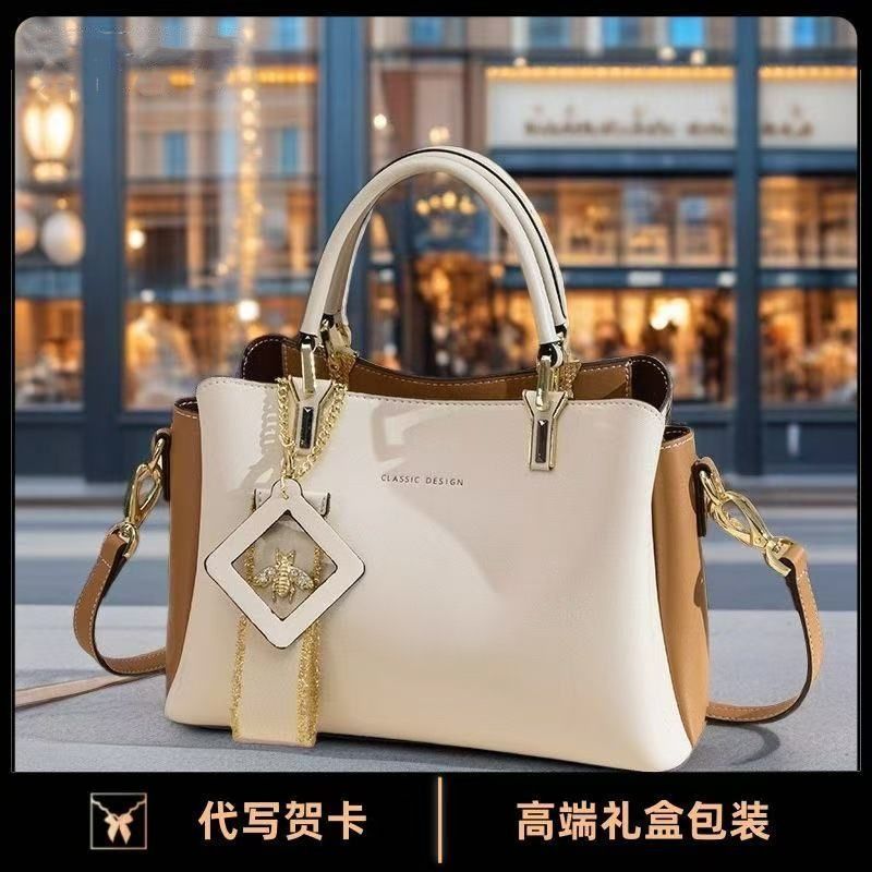 Light luxury bag women's bag genuine leather women's portable messenger bag handbag women give wife and girlfriend birthday gift