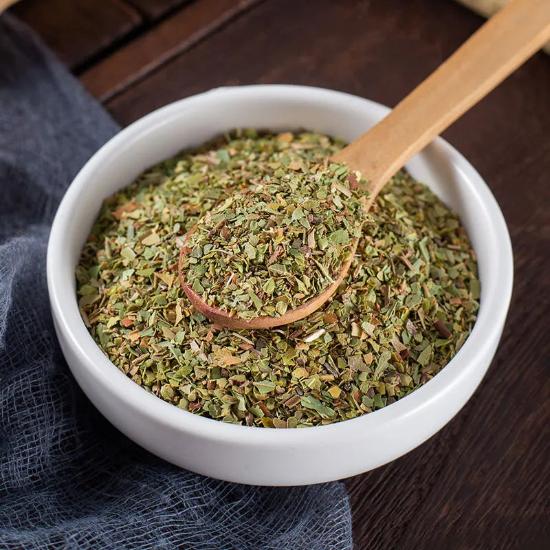 50 grams of oregano, chopped marjoram leaves, dried orchid powder, marjoram dry spice seasoning