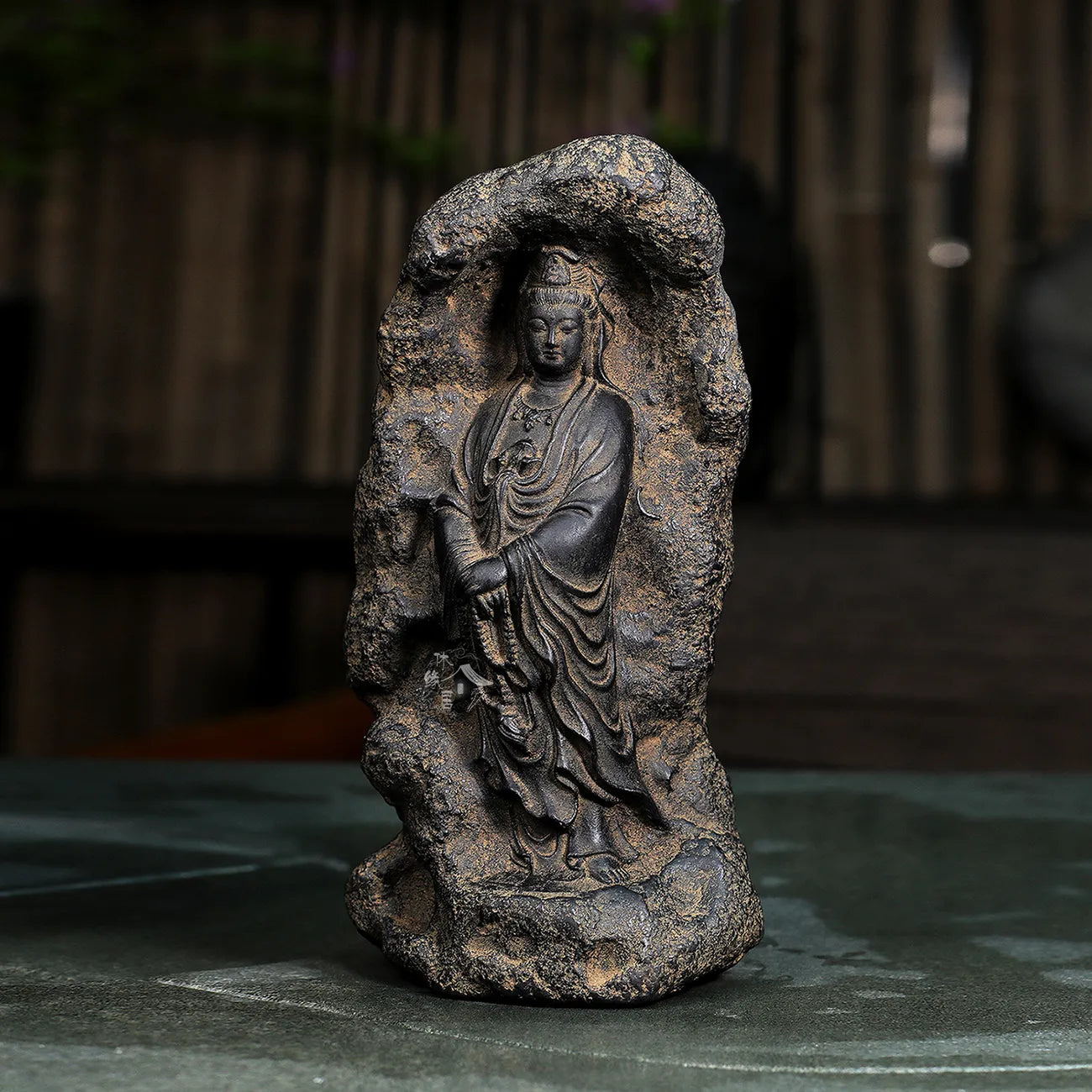 Retro handmade old Zen decorative ornaments for home living room, study, tea room - Puci Guanyin