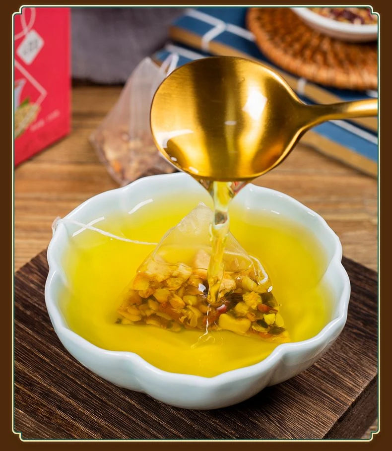 Red Bean Barley Tea Coix seed Gorgon fruit Diuresis Eliminate swelling Tonic blood Gree Strengthen spleen and stomach Health Tea