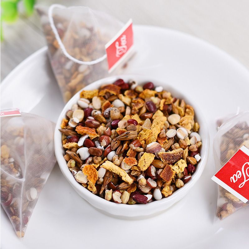 Red Bean Barley Tea Coix seed Gorgon fruit Diuresis Eliminate swelling Tonic blood Gree Strengthen spleen and stomach Health Tea