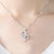 Silver necklace women's S999 sterling silver clavicle chain genuine four-leaf clover pendant sweet and simple Japanese and Korean version pure silver jewelry