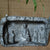 Chinese synthetic stone ancient style crafts Longmen Grottoes Buddhist niche Zen ornaments size 27×16×6 weighing about 5 pounds