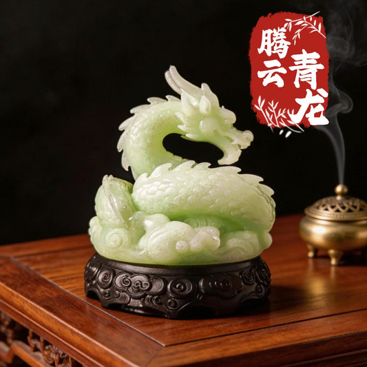 New Qinglong Tengyun ornament, prosperous and lucky beast, town house ornament, housewarming office, living room entrance decoration