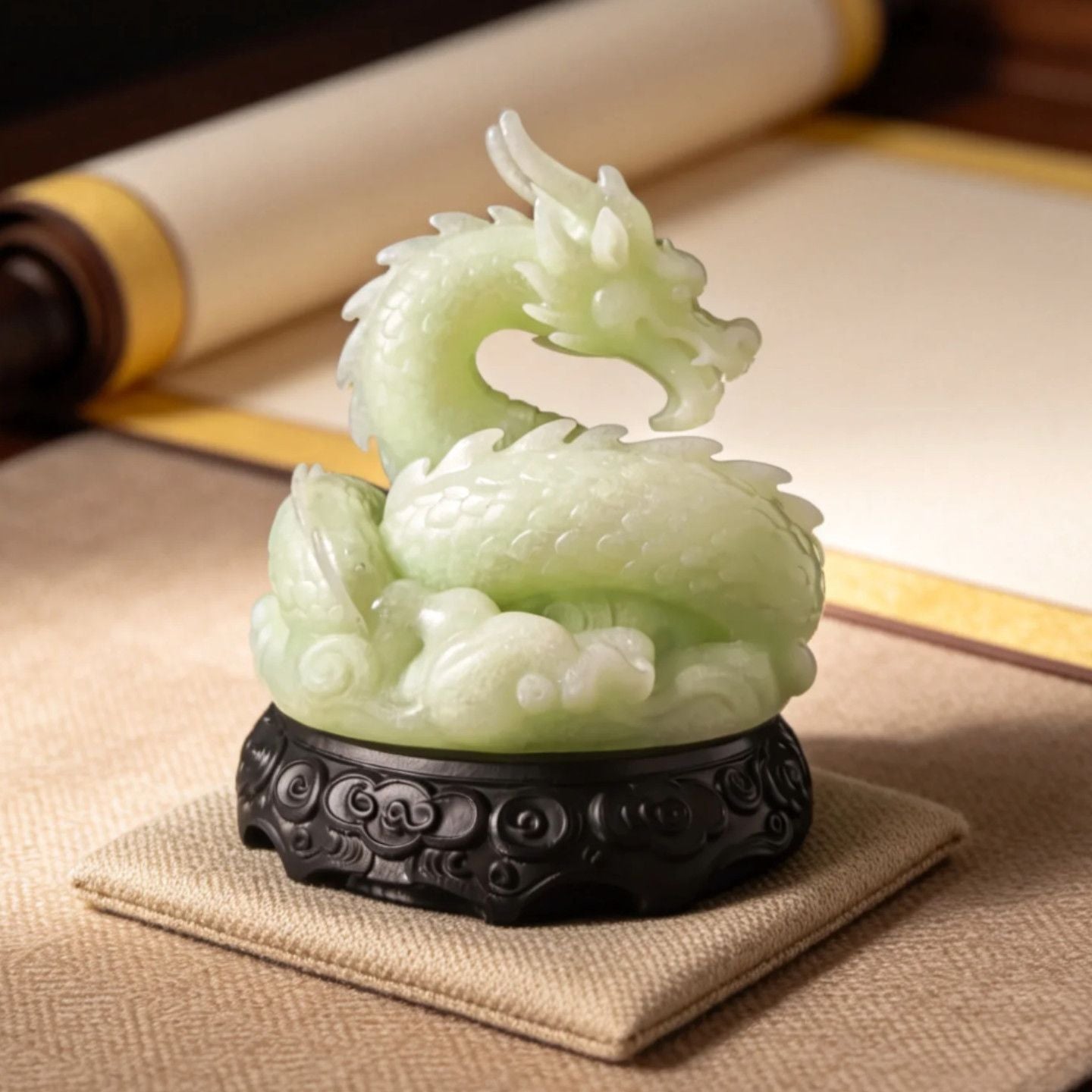 New Qinglong Tengyun ornament, prosperous and lucky beast, town house ornament, housewarming office, living room entrance decoration