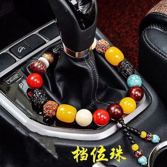 Car Buddha bead bracelet, automatic gear bead pendant, safety car bracelet jewelry