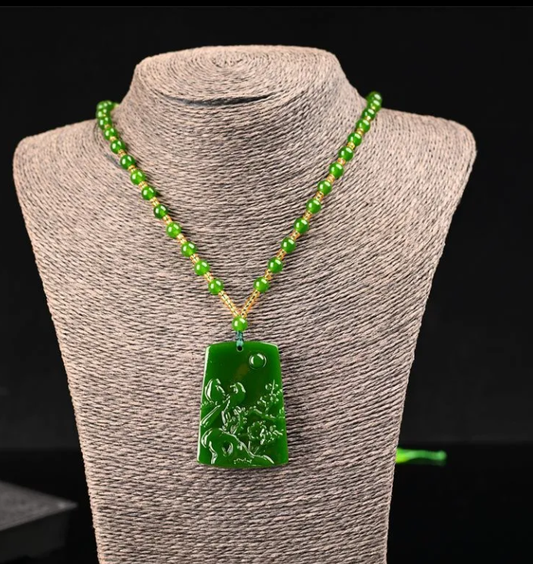 Custom engraving magpie plum pendant and Tian jasper color good things pendant birthday gift for friends, relatives and friends