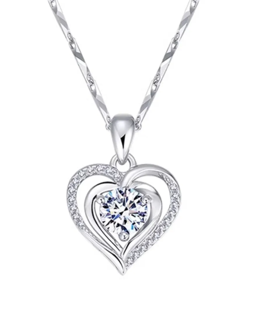 Beating heart necklace women's light luxury high-end Valentine's Day gift necklace for mom girlfriend girlfriend